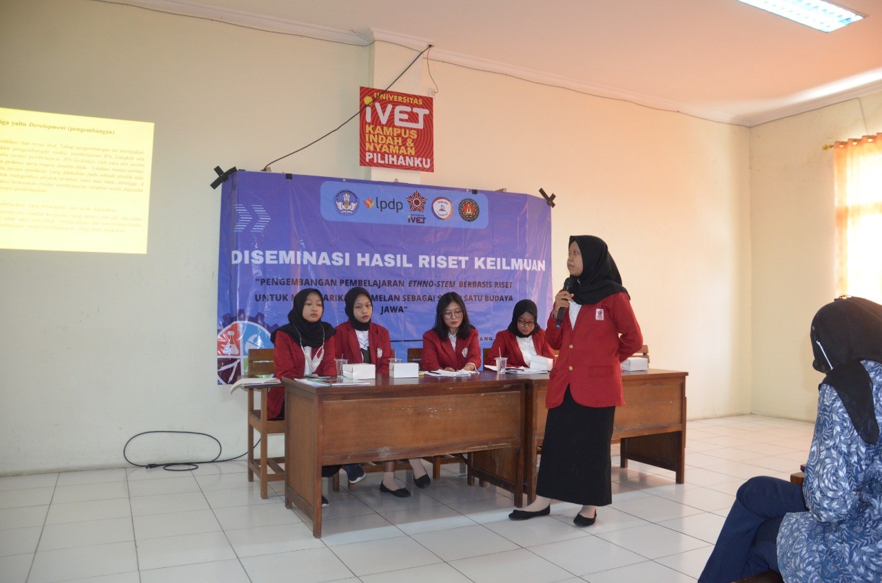 5 Mahasiswa Dari 2 Program Studi di Universitas Ivet Ikuti Deseminasi