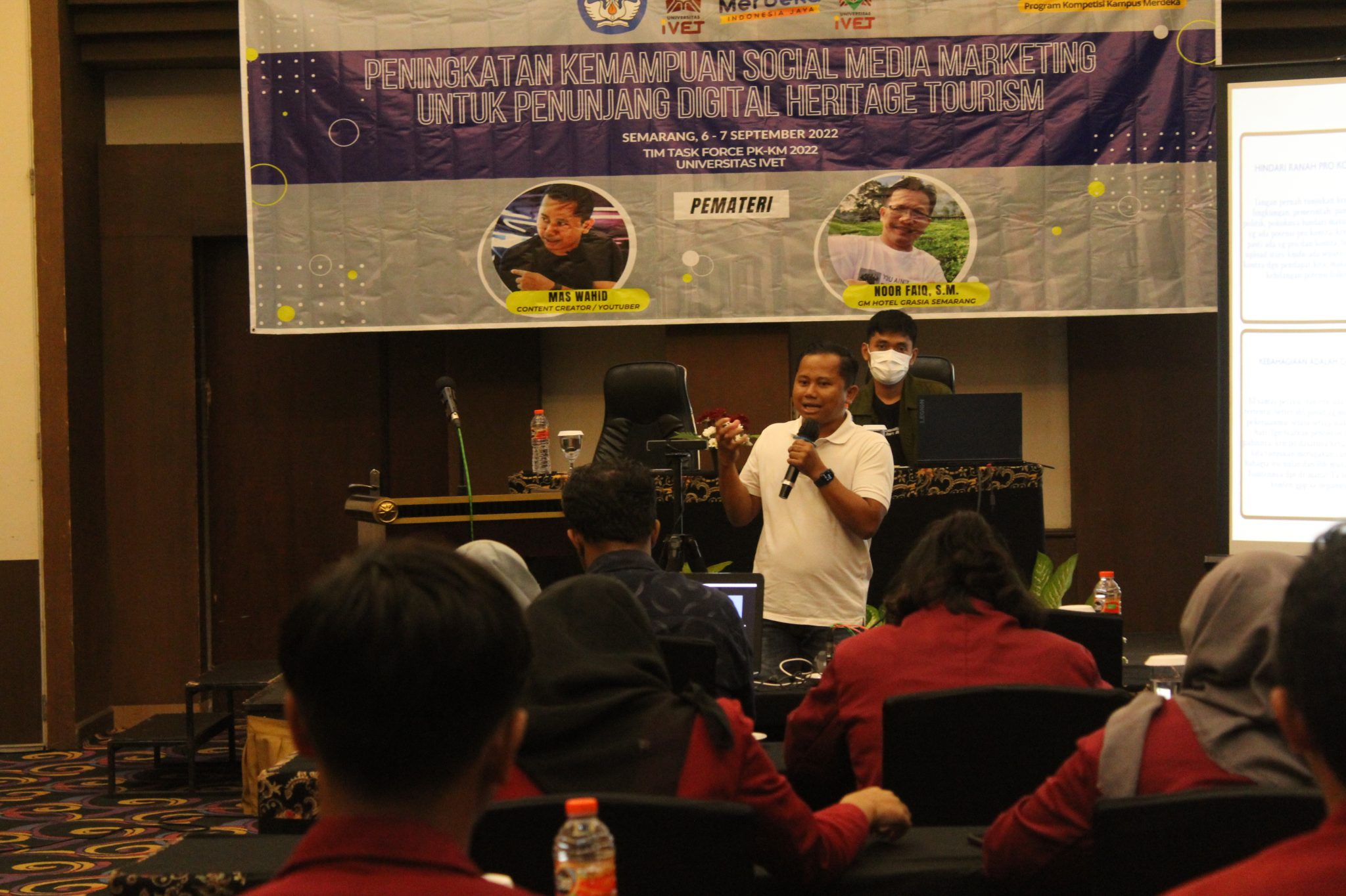 Hibah PKKM Prodi Sejarah Universitas Ivet Hadirkan Youtuber Asal Semarang