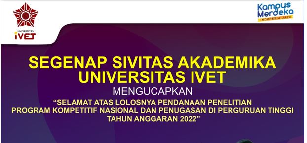 11 Dosen Universitas Ivet Lolos Pendanaan Penelitian Program kompetisi Nasional