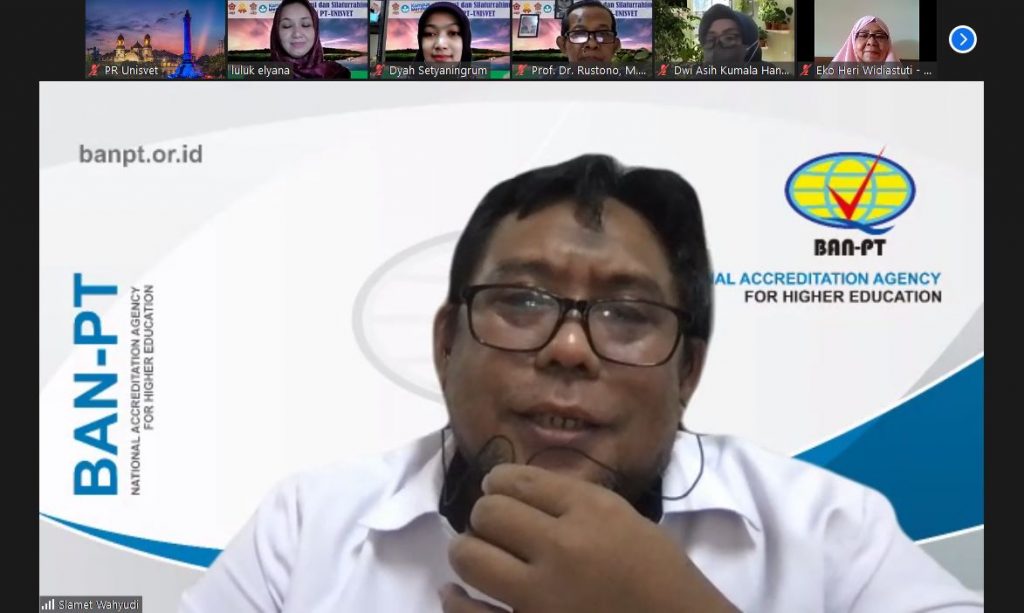 Universitas Ivet Adakan Sharing Akreditasi Dengan BAN PT
