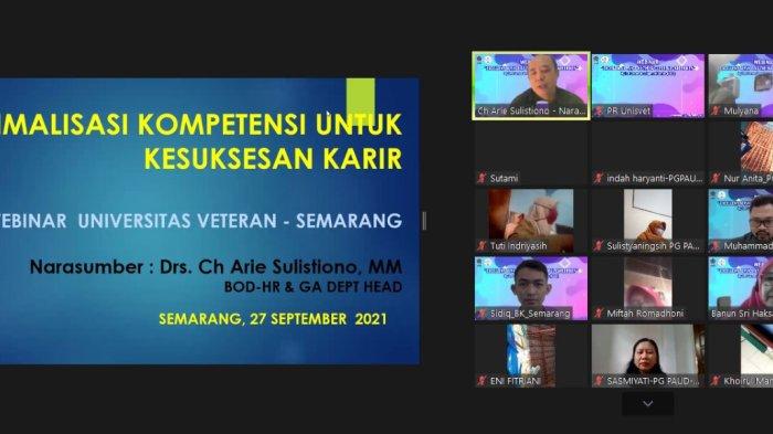 Unit Pengembangan Karir Universitas Ivet Adakan Webinar Kunci Sukses Menitih Karir