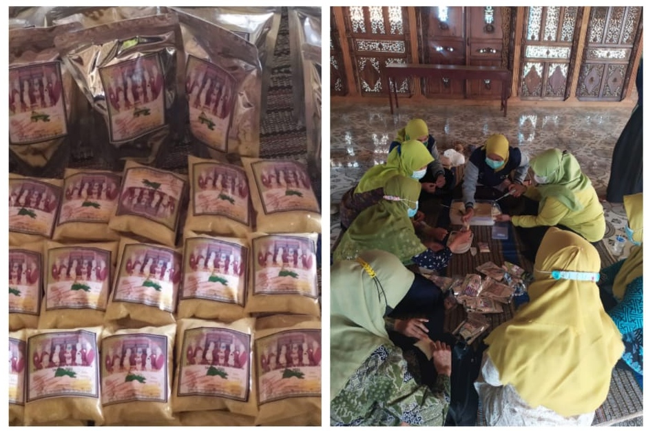 Tim KKN Universitas Ivet Desa Jinggotan Kembang Jepara hasilkan Jahe Instan