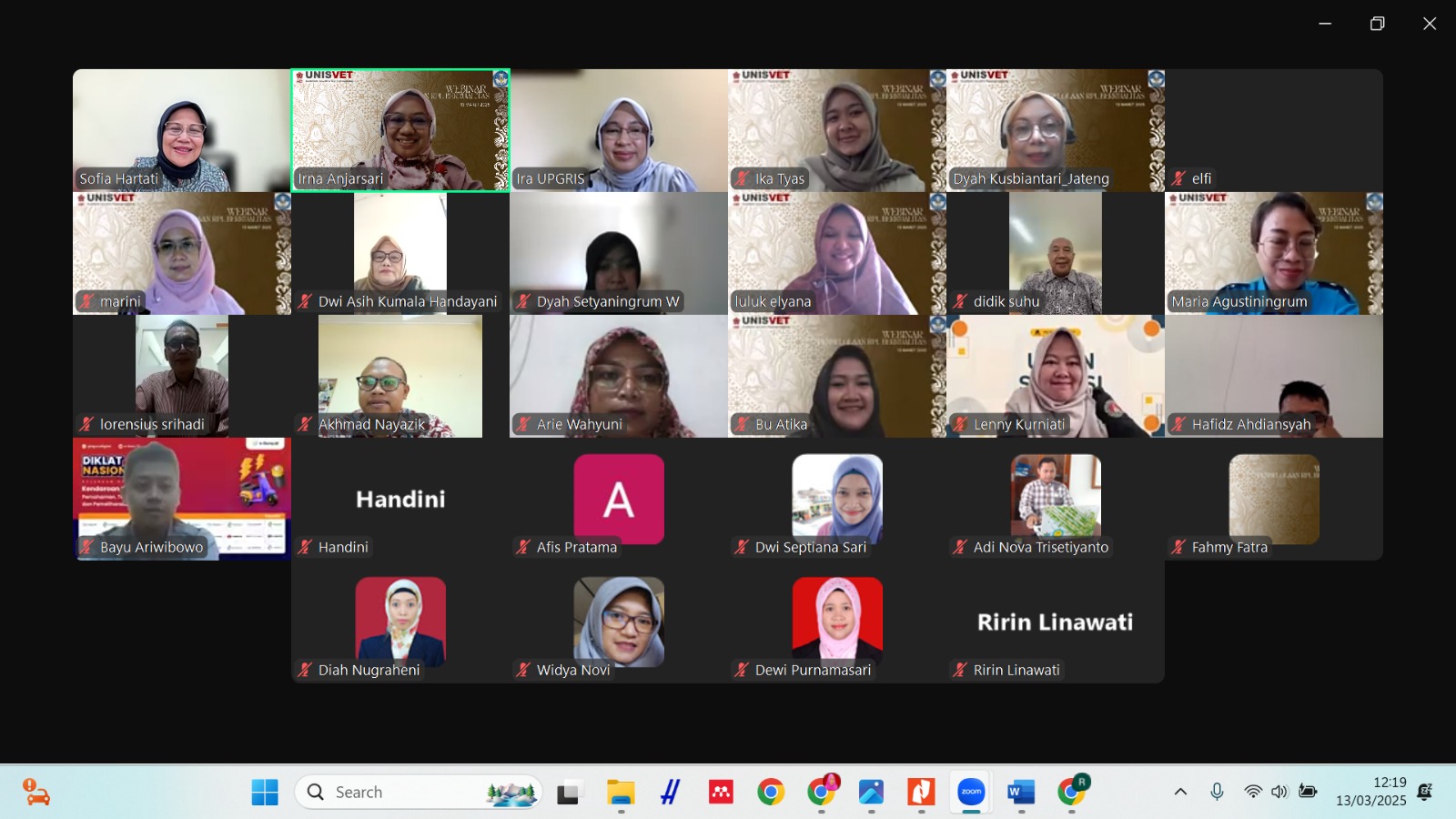 Kegiatan Peningkatan Kualifikasi Pengelolaan Program RPL PG PAUD UNISVET Berlangsung Sukses