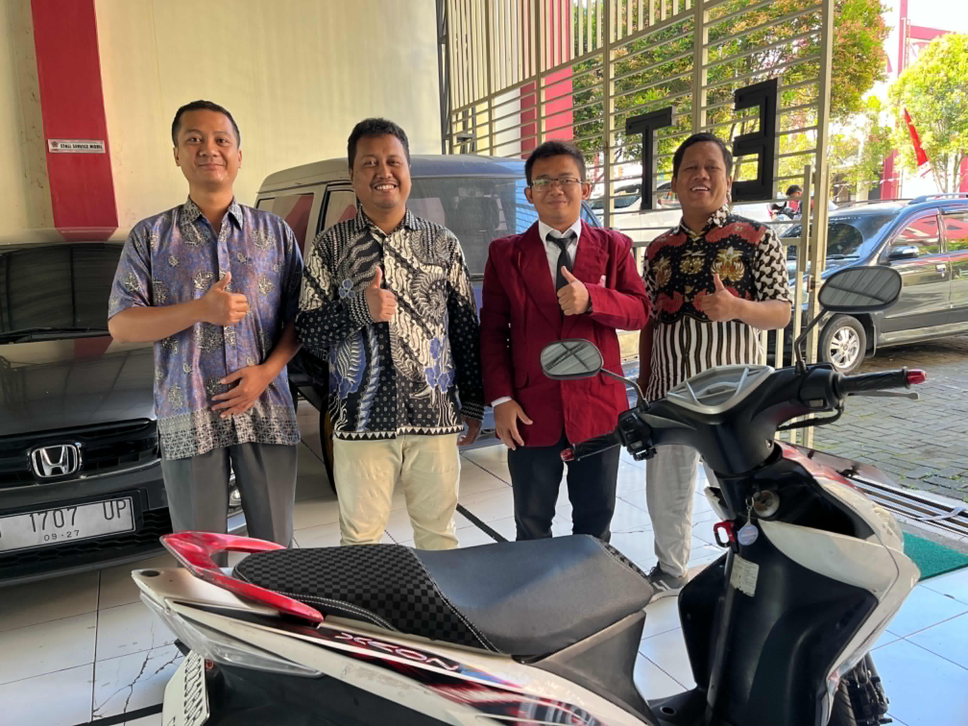 Mahasiswa Unisvet Ciptakan Alarm Sepeda Motor Berbasis Sensor Sentuh