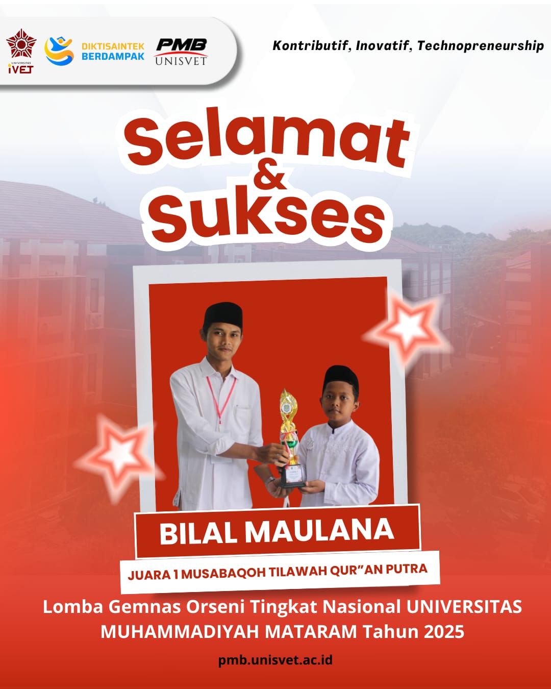 Mahasiswa Unisvet Raih Prestasi Gemilang di Ajang Gemnas Orseni Tingkat Nasional
